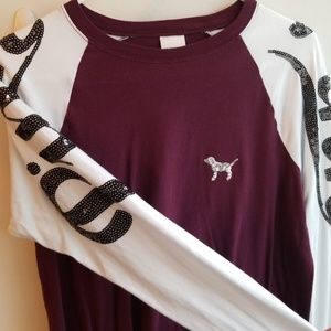 Pink Victoria secret  long sleeve blouse